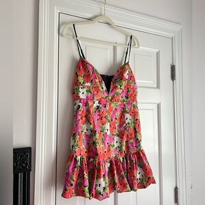 Hello Molly Floral Dress with Ruffle Hem